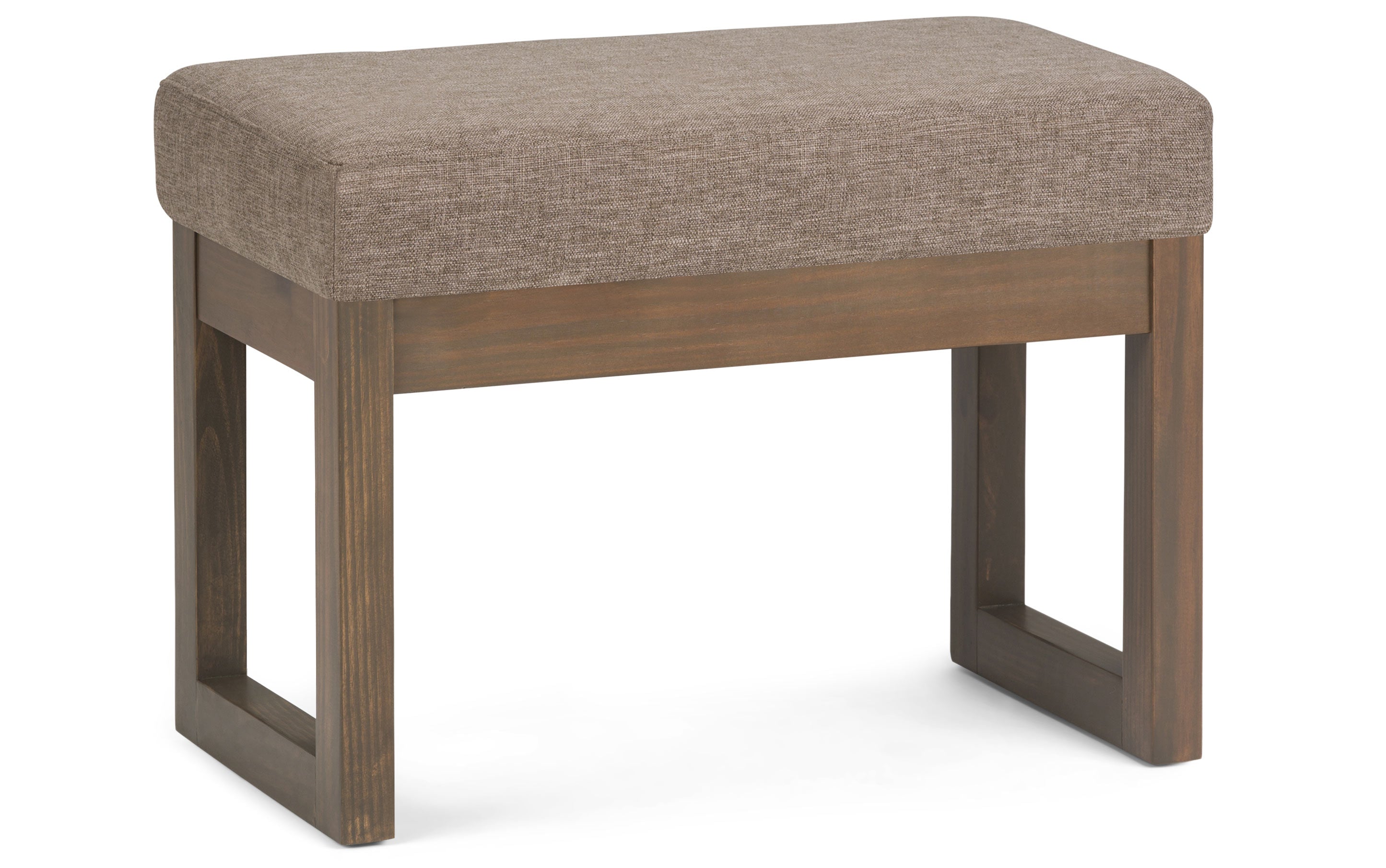 Milltown Small Ottoman Bench in Linen