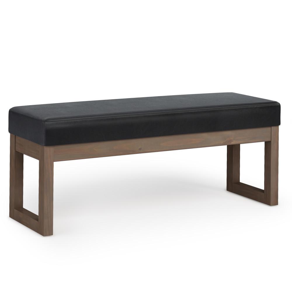 Milltown Large Ottoman Bench in Vegan Leather