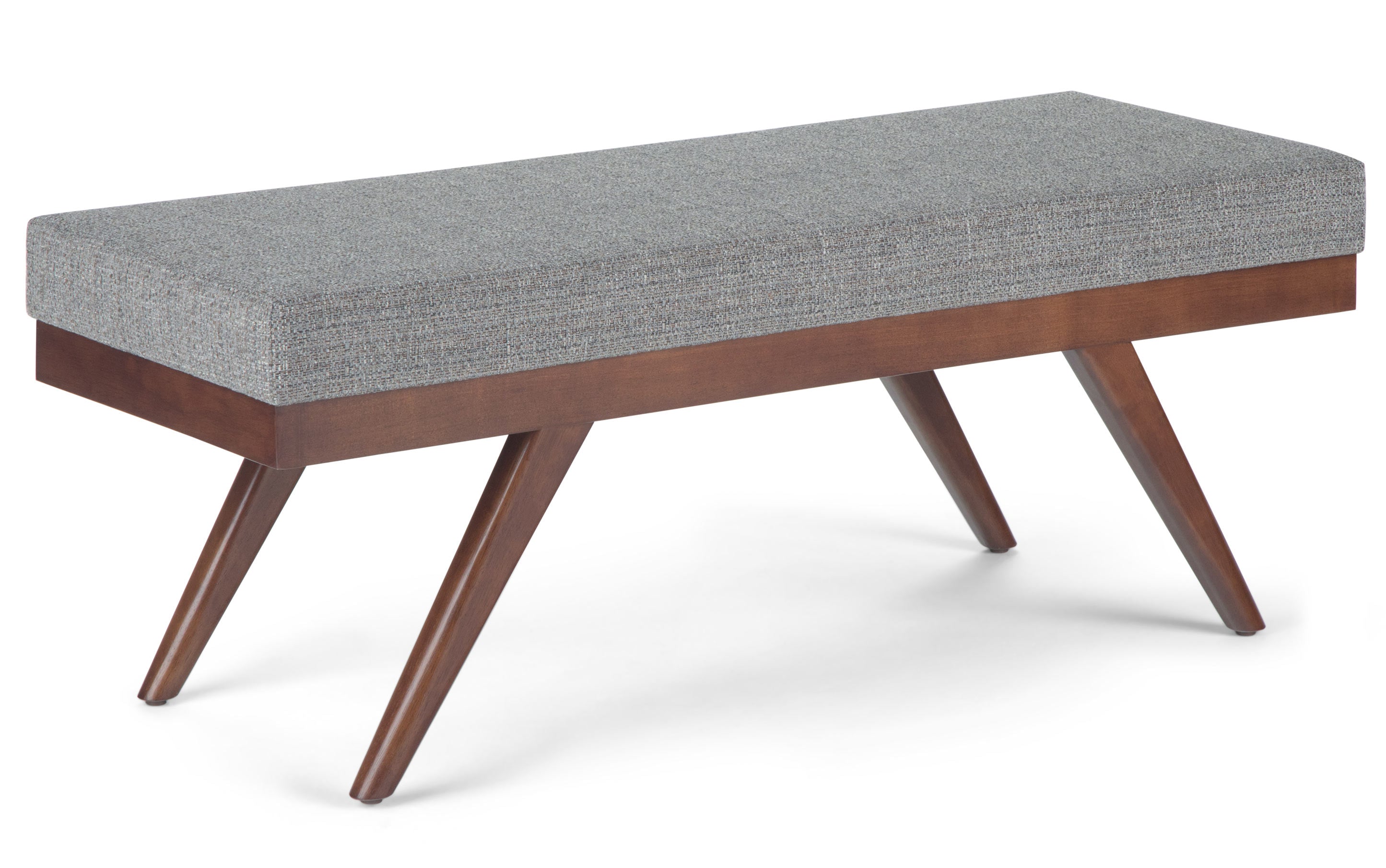 Chanelle Ottoman Bench in Tweed