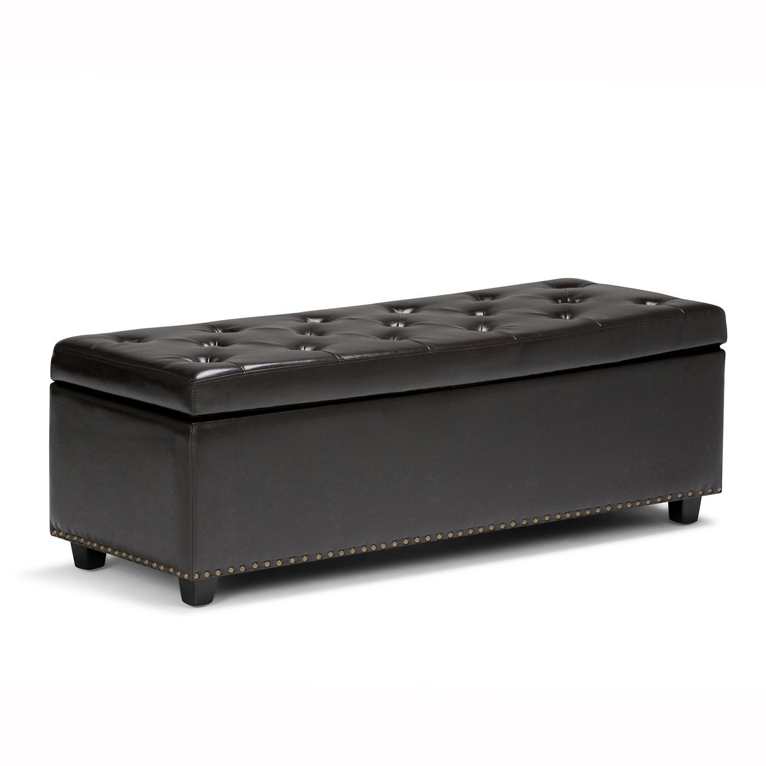 Hamilton Storage Ottoman in Vegan Leather