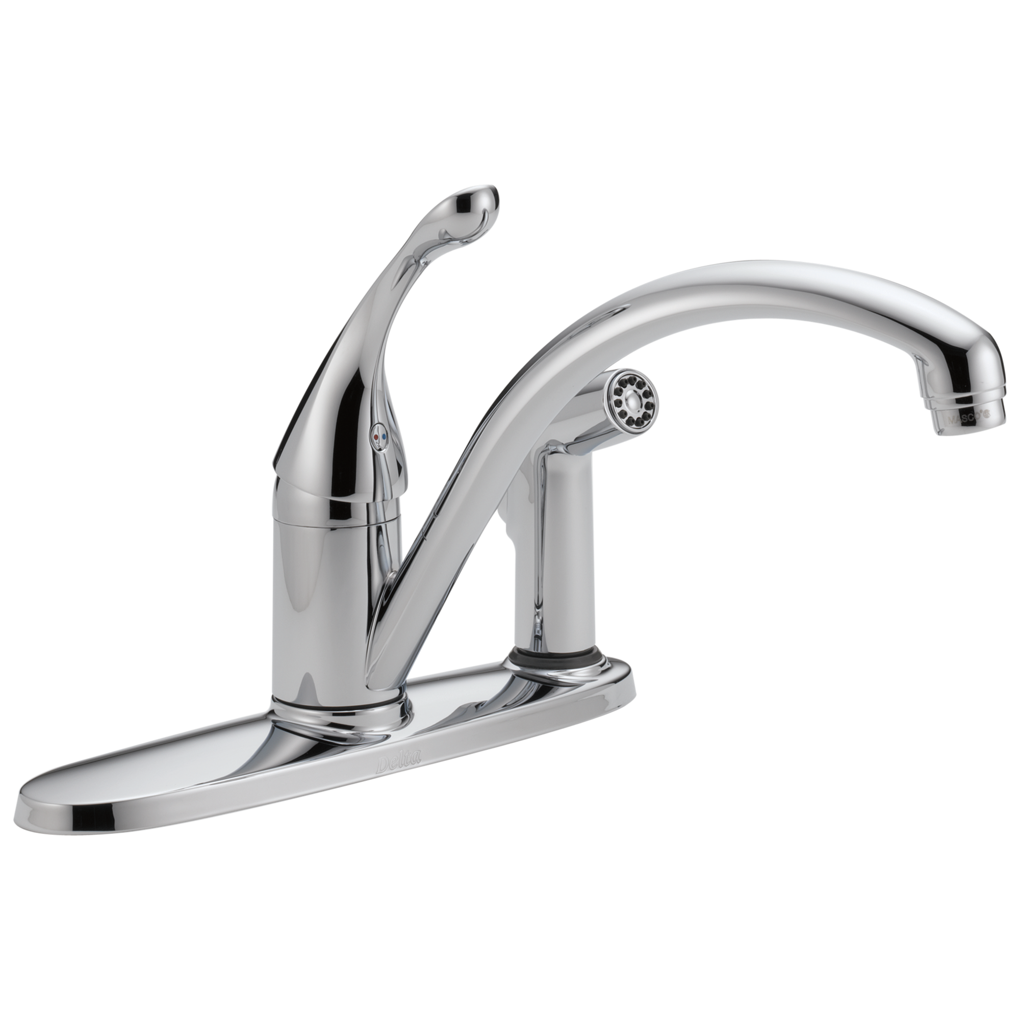 Delta Collins:340 Single Handle Kitchen Faucet with Integral Spray