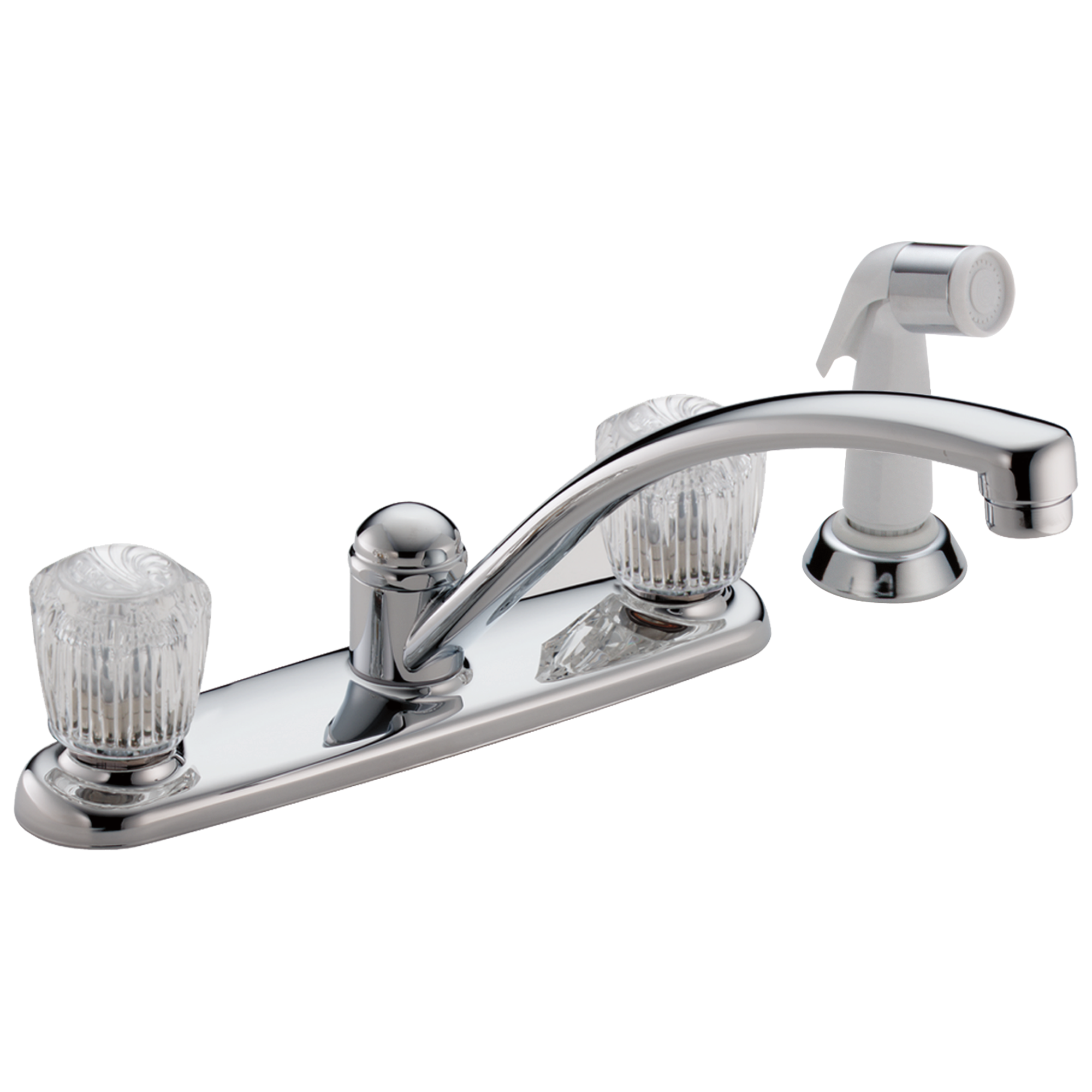 Delta 2100 / 2400 Series:2402LF Two Handle Kitchen Faucet with Spray