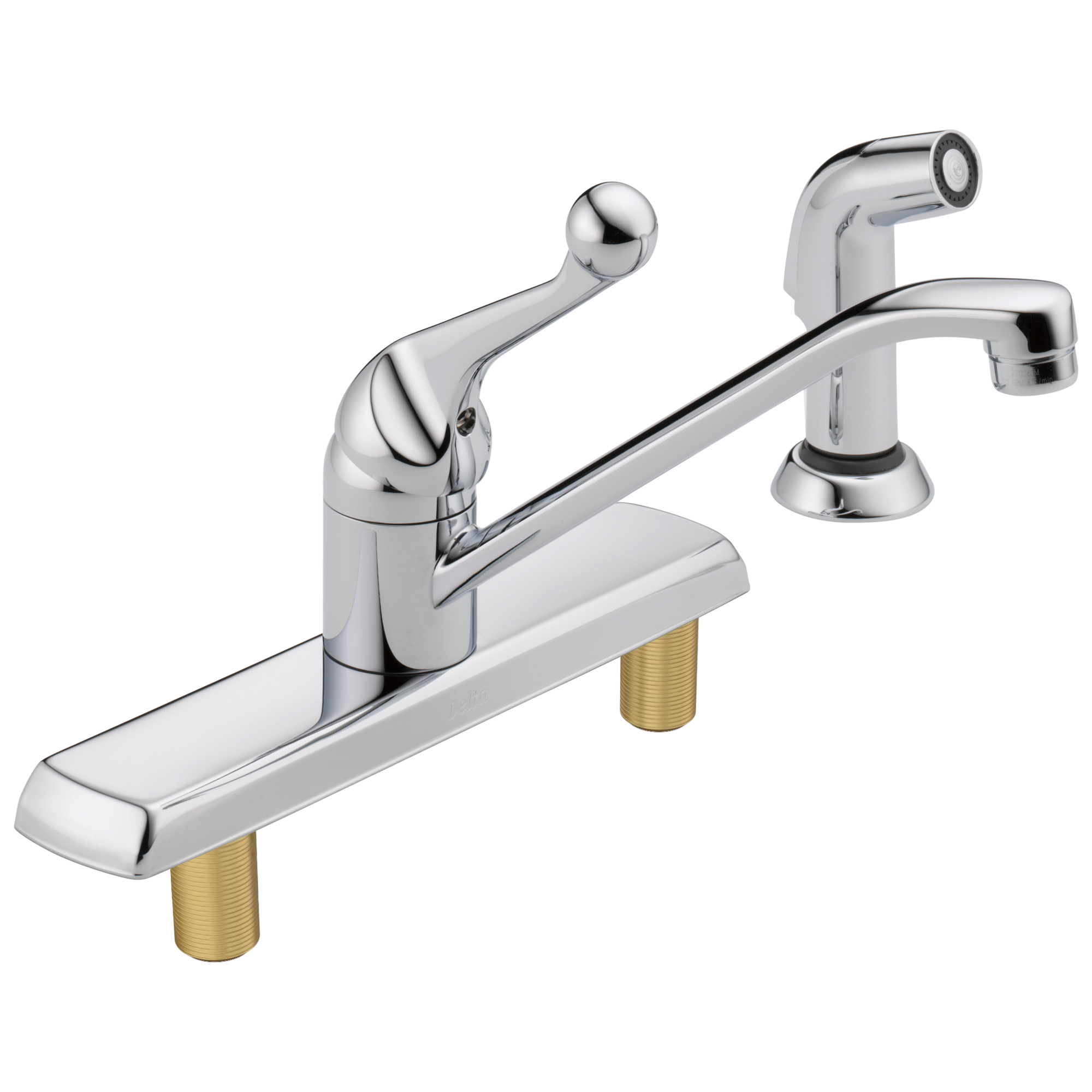 Delta 134 / 100 / 300 / 400 Series:420LF Single Handle Kitchen Faucet with Spray