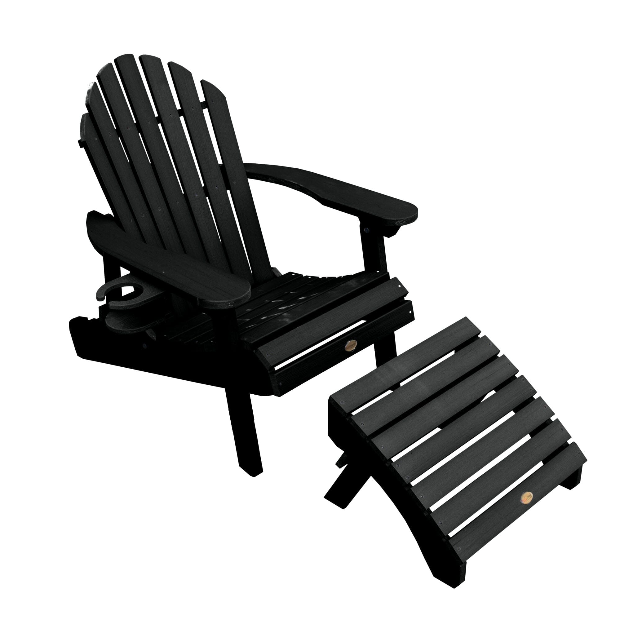 Hamilton Adirondack Chair with Ottoman & Cup Holder