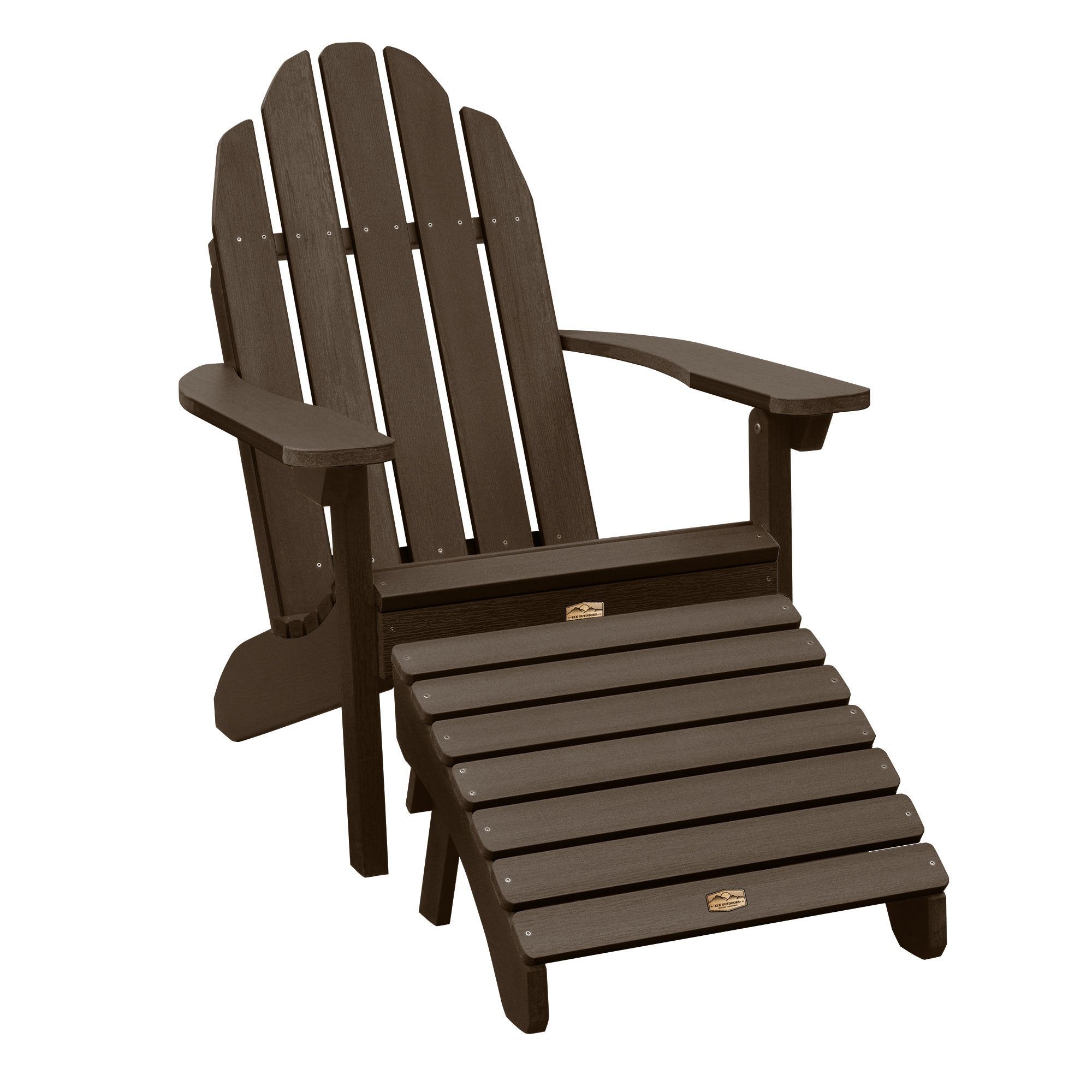 Essential Adirondack Chair with Essential Folding Ottoman