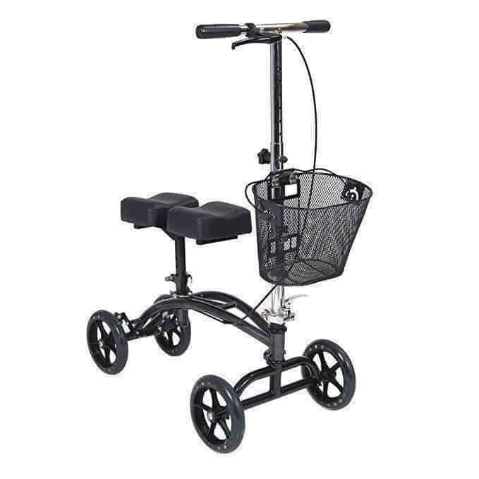 Drive Medical Dual Pad Steerable Knee Walker with Basket