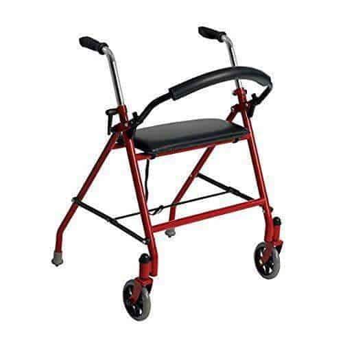 Drive Medical Two Wheeled Walker with Seat