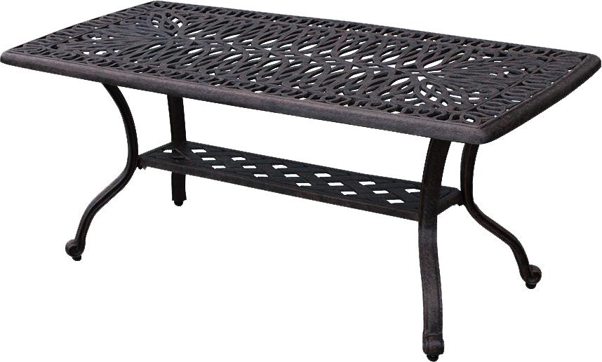 Comfort Care Elegant Rectangle Patio Signature Coffee Table - 42" X 21"