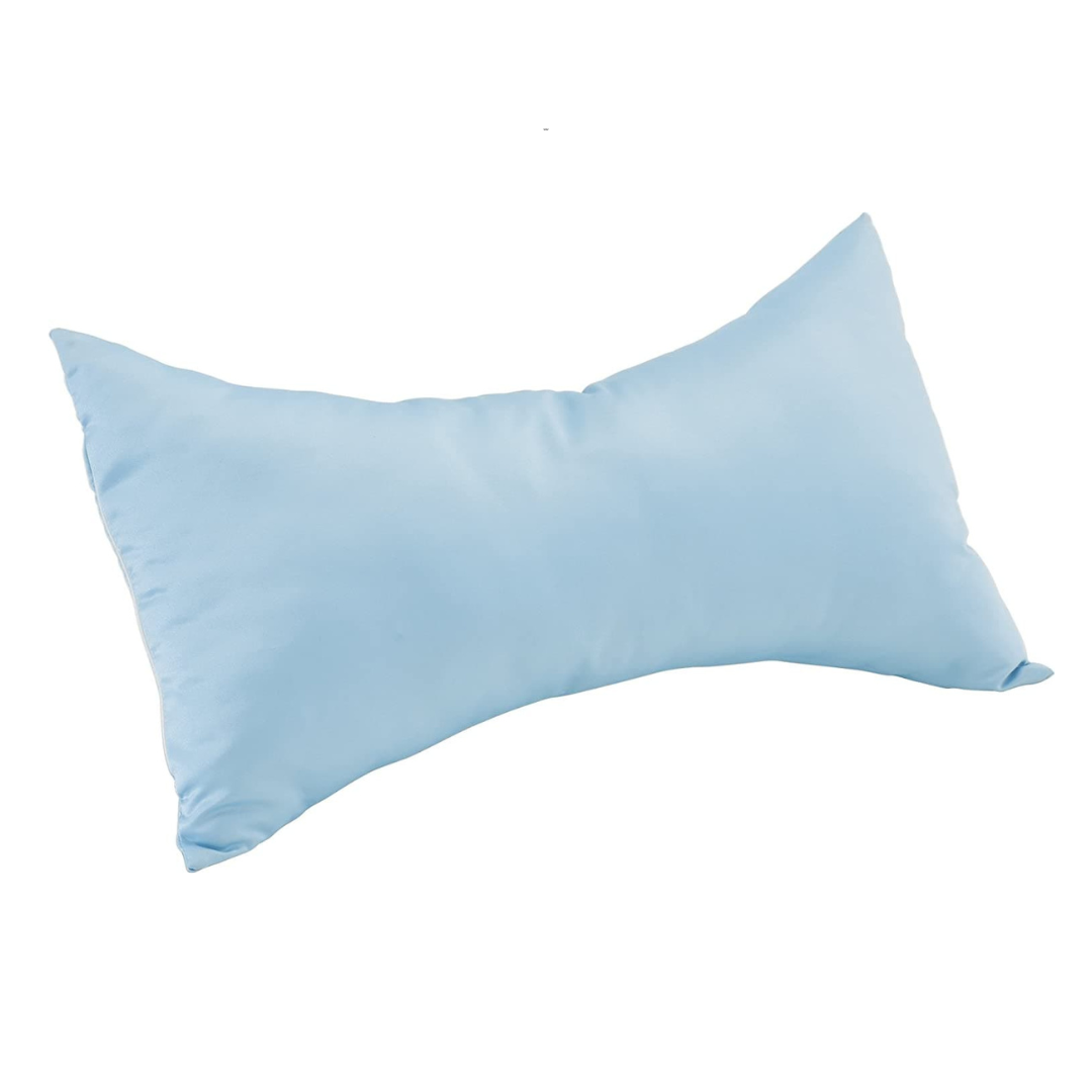 Nova Medical Butterfly Shaped Head & Neck Pillow with Removable Light Blue Satin Cover