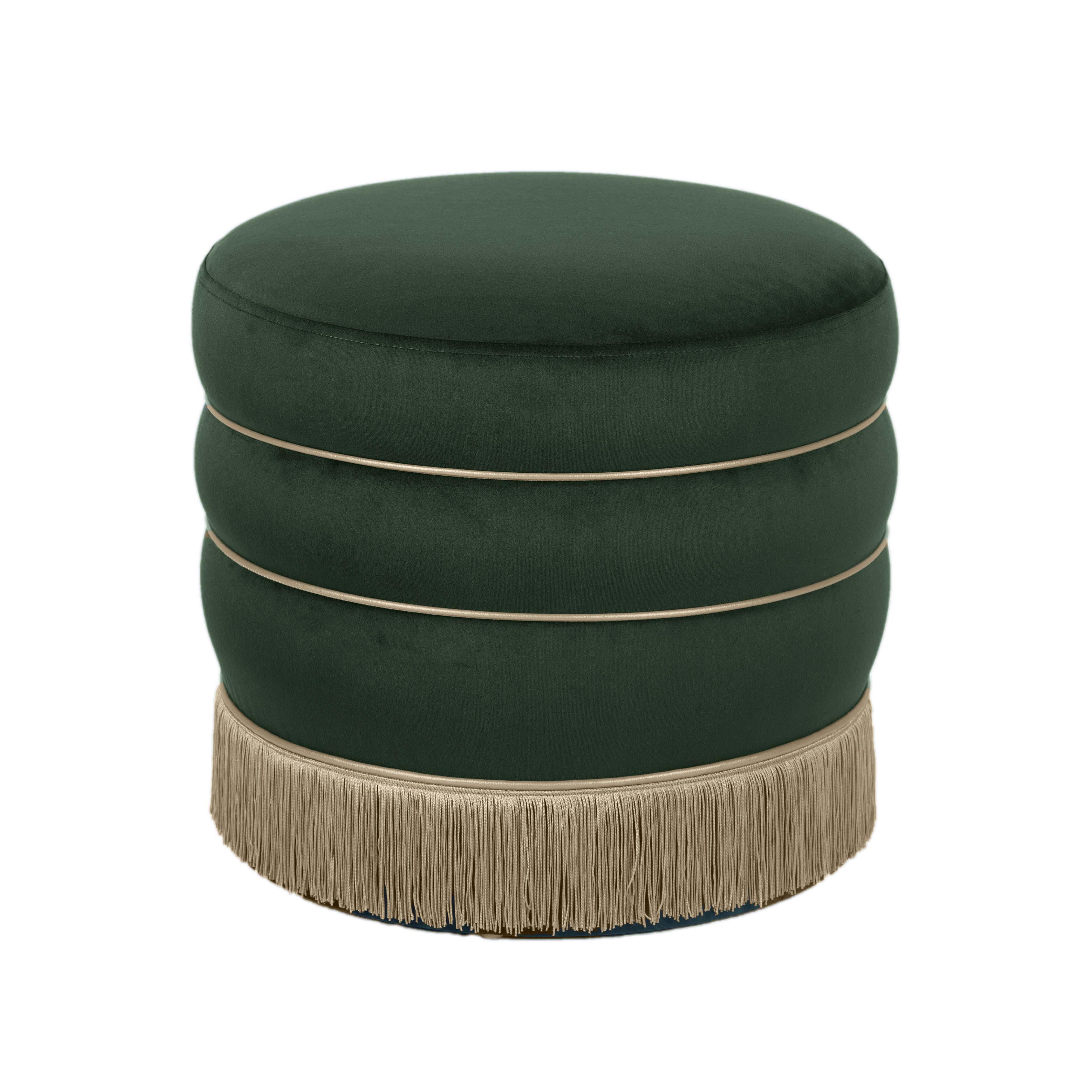 Lakka Velvet Ottoman