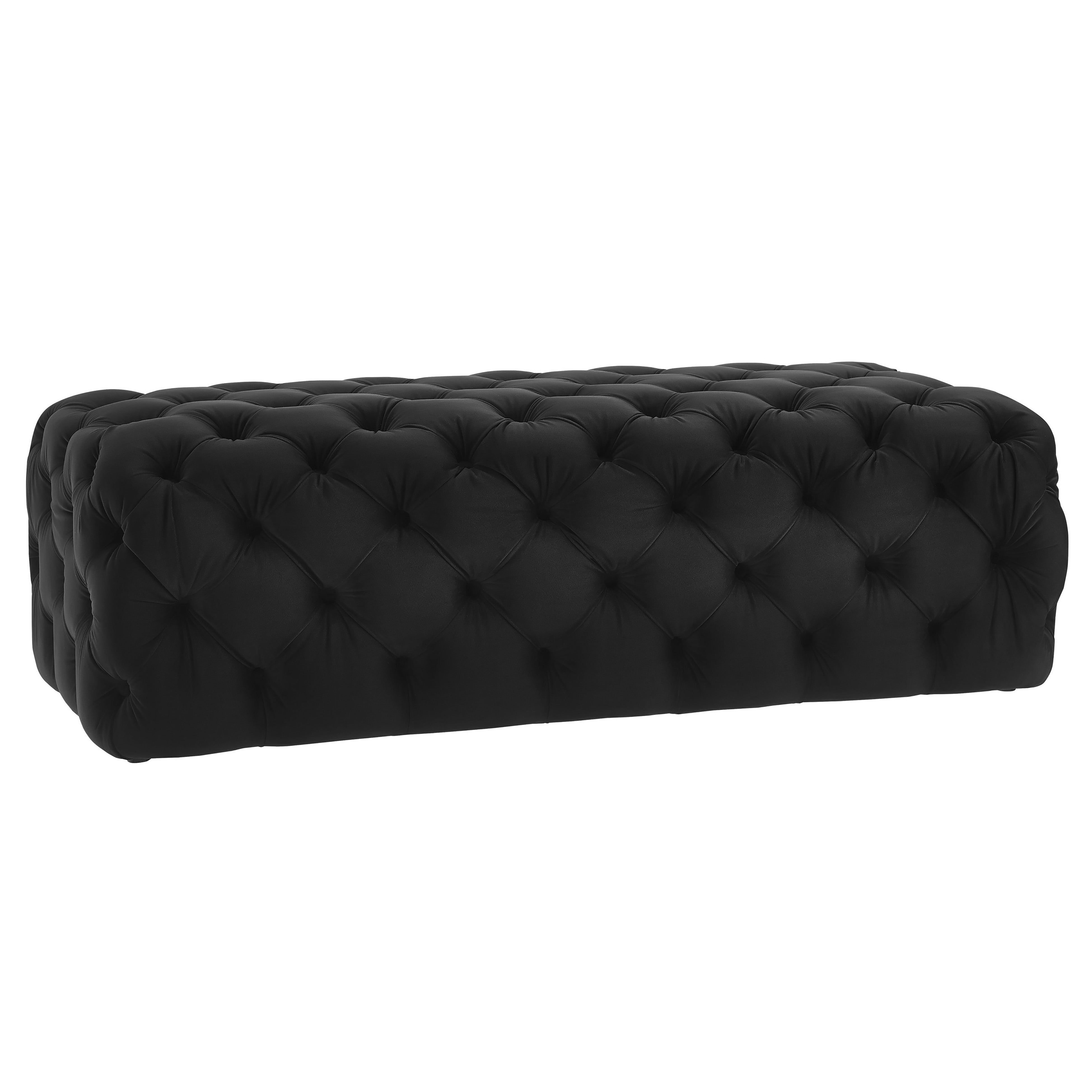 Kaylee Velvet Ottoman