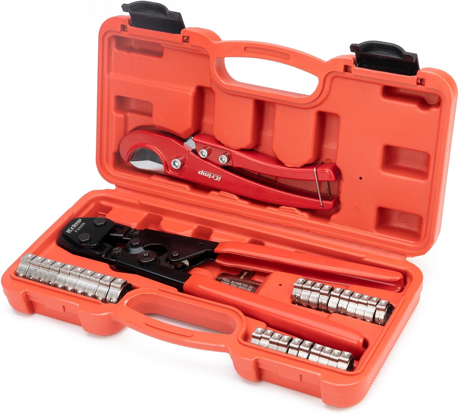 KIT-1096D PEX Clamp Tool Kit for 3/8 to 1 inch PEX Cinch Clamps with 30Pcs Stainless Steel Clamps