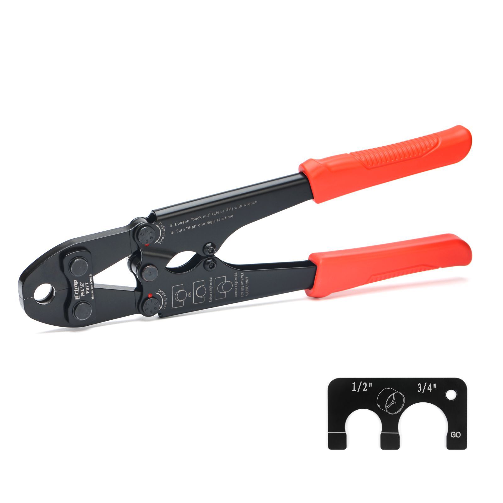 IWS-S12 1/2"" ASTM F877 Stainless Steel PEX Sleeves Crimping Tool