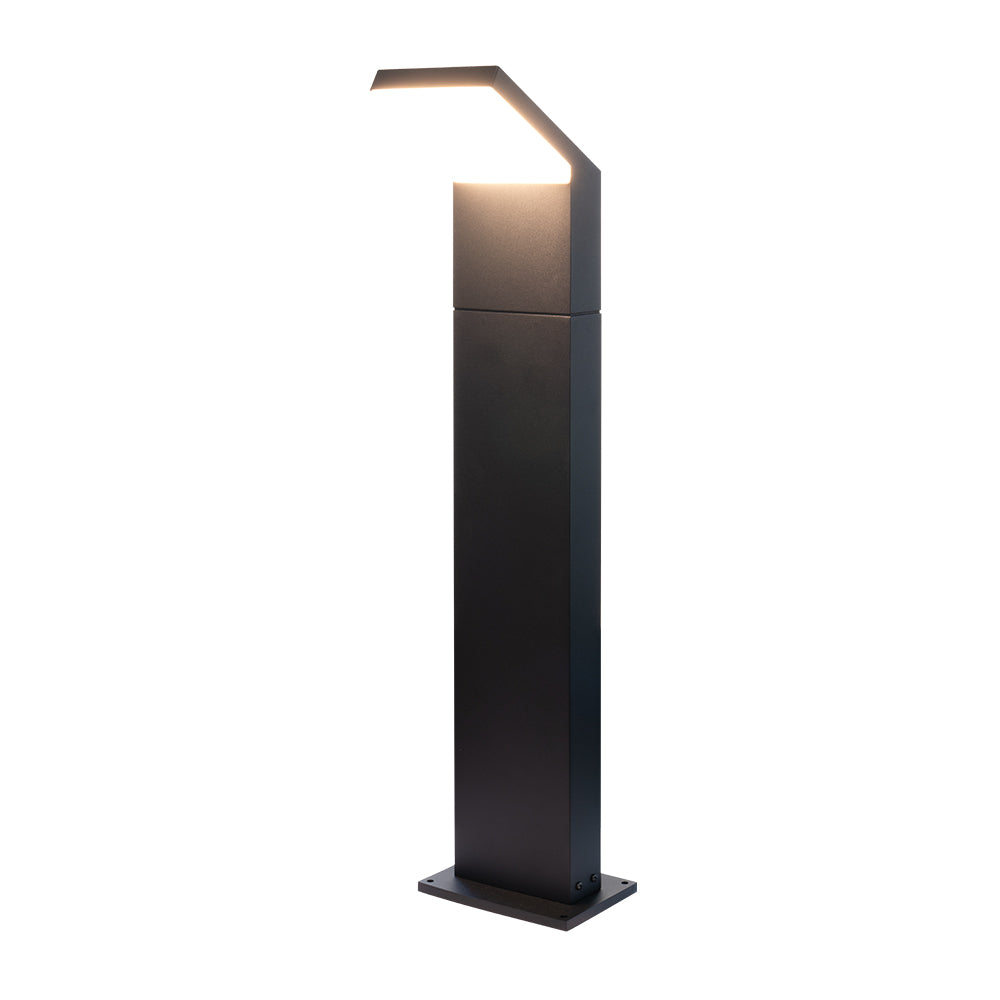 VONN Modern VOB192208BL 32"" 100-277V 10-Watt ETL Certified Integrated LED Outdoor Bollard, Matte Black