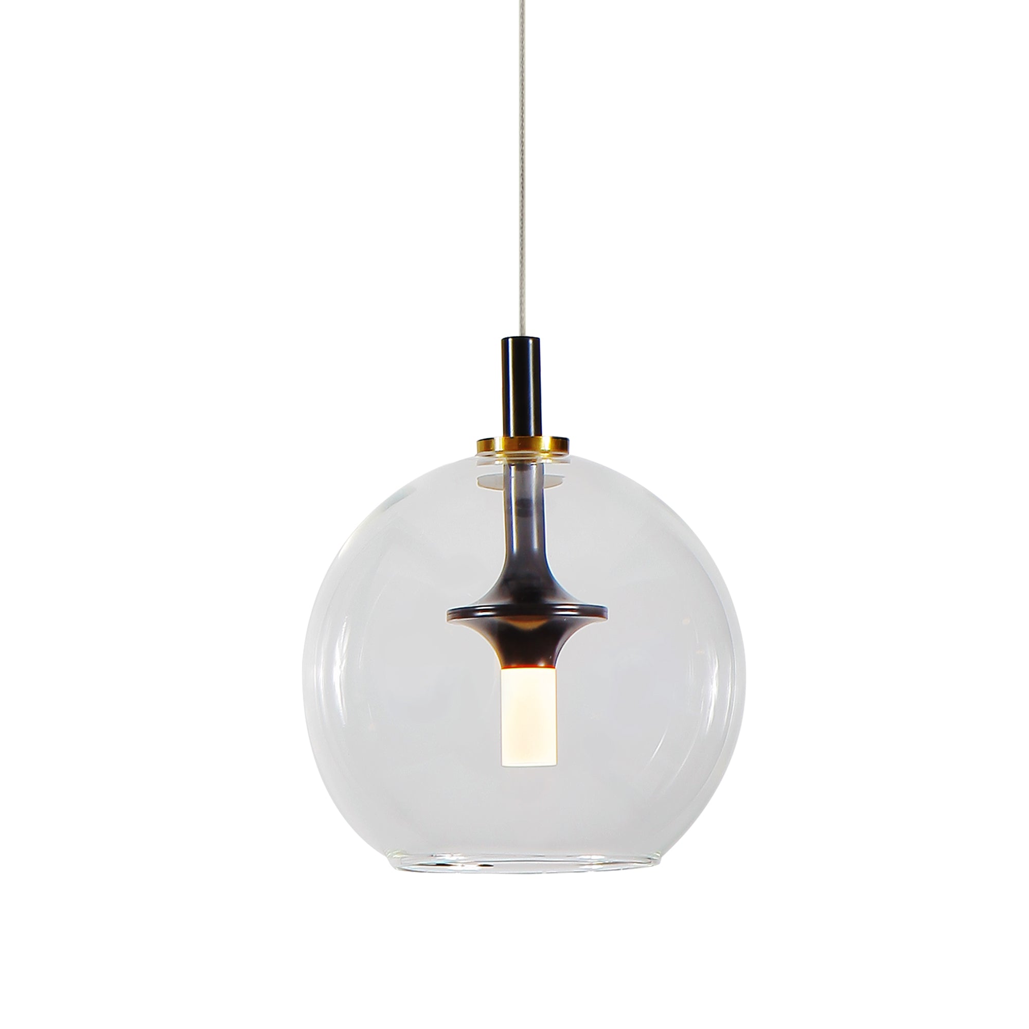 VONN Artisan Portofino VAP2161AB 7"" Integrated LED ETL Certified Height Adjustable Pendant w/ Glass Shade