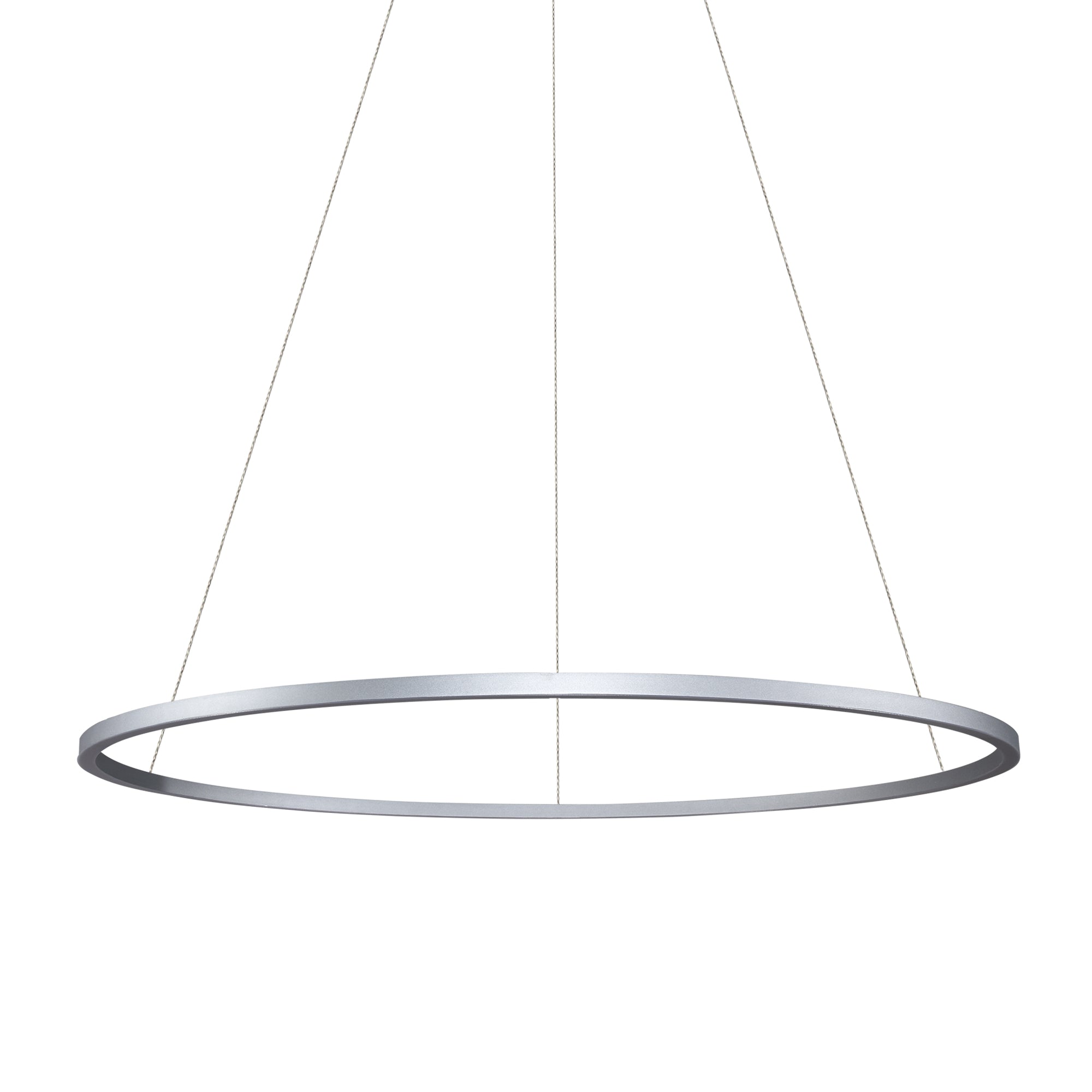 VONN Tania VMC34912AL 51"" ETL Certified Integrated LED Ring Chandelier Height Adjustable Pendant in Silver