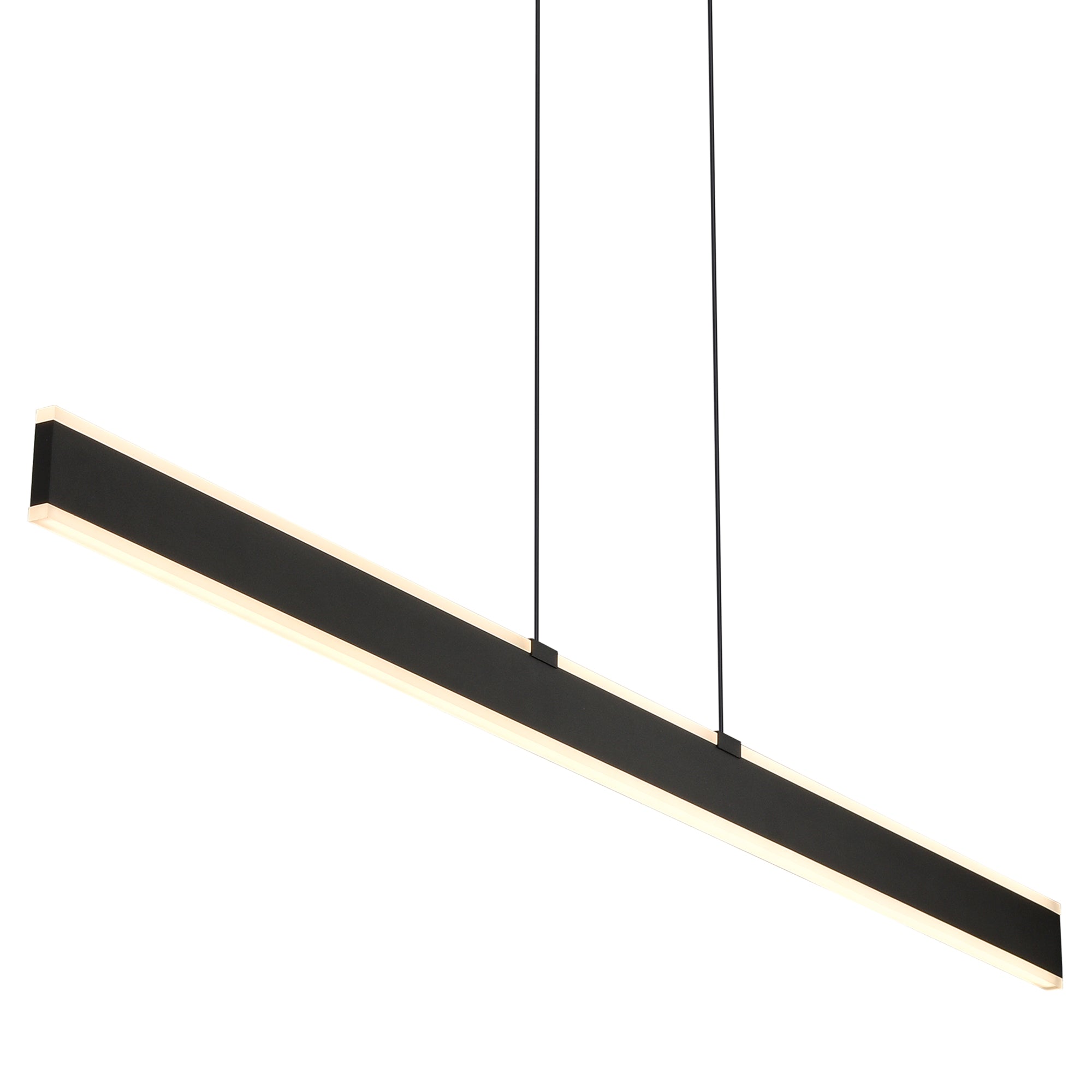 VONN Wezen VMC36904BL 48"" Up-Down Integrated LED ETL Certified Pendant, Height Adjustable Chandelier, Black