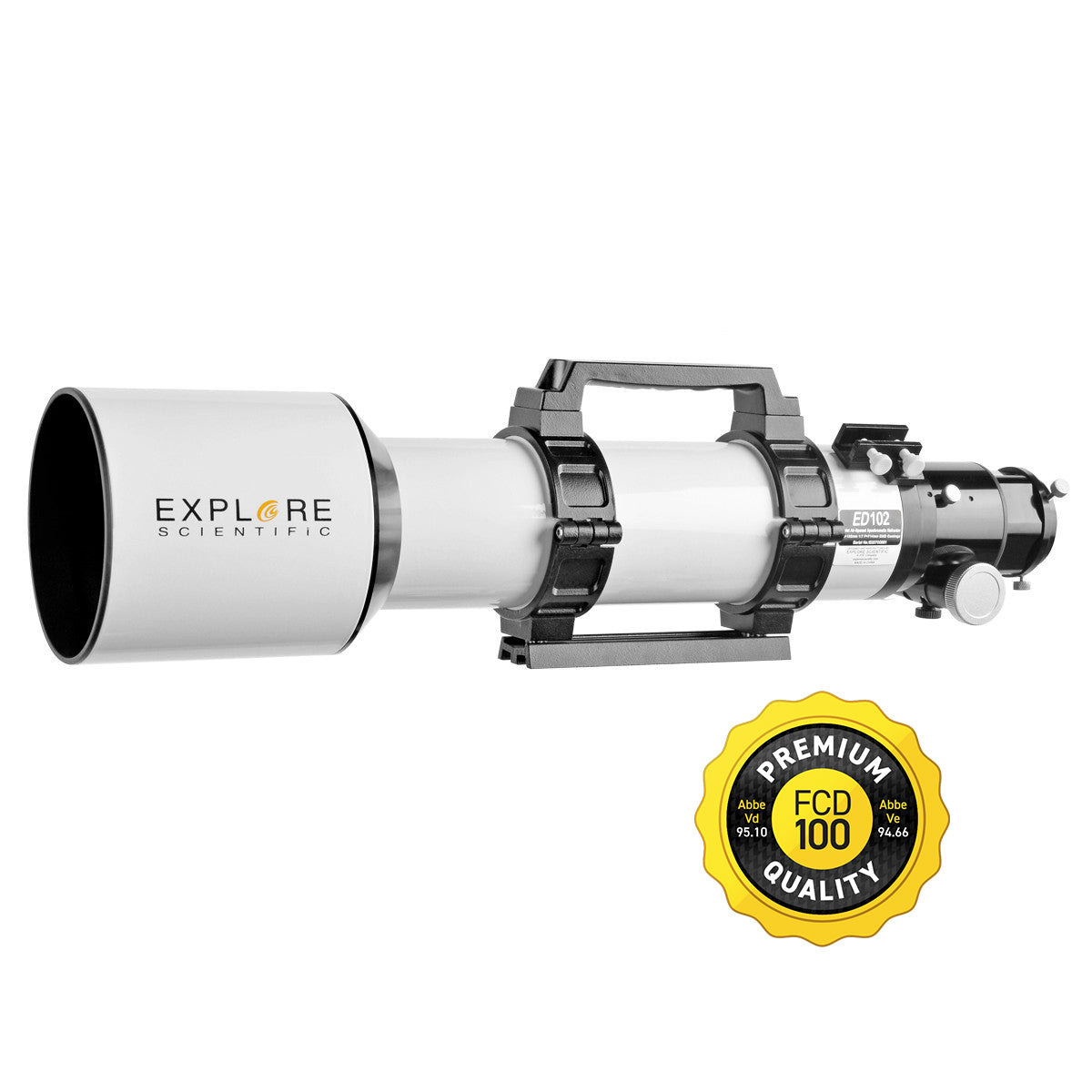 Explore Scientific ED102-FCD100 Series Air-Spaced Triplet Refractor Telescope - FCD100-10207-01